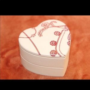 New Leather Pandora Jewelry Box Heart-shaped